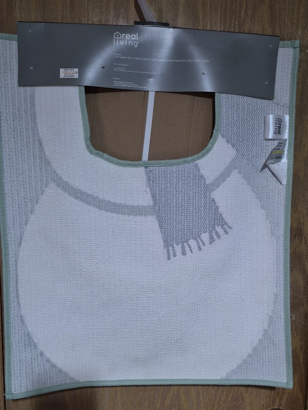 New Snowman Bath Rug Set - White and Gray Holiday Bathroom Accent